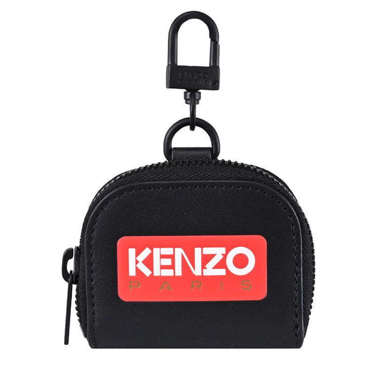 KENZO 5PM804 經典LOGO掛扣零錢包/AirPods收納套.黑| 熱銷推薦| 康是美