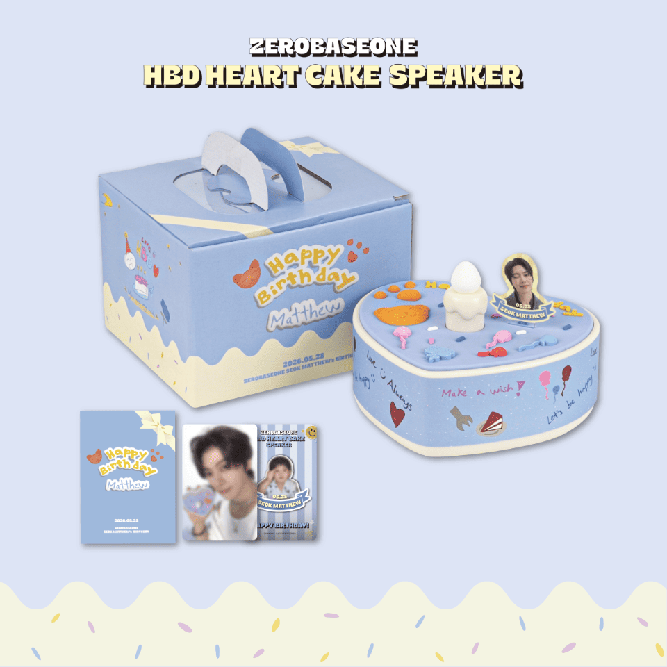 MERCHANDISE] ZEROBASEONE SEOK MATTHEW BIRTHDAY MD HEART CAKE