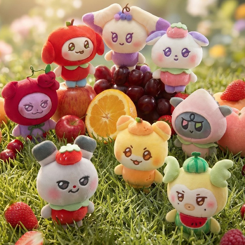 週邊] LINE FRIENDS x ATEEZ MIGHTEEZ BERRY BREEZY FAIRY MD 水果娃娃