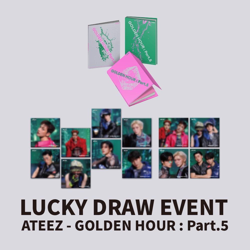 LUCKY DRAW EVENT- SOUNDWAVE) ATEEZ - 14TH MINI ALBUM [GOLDEN HOUR