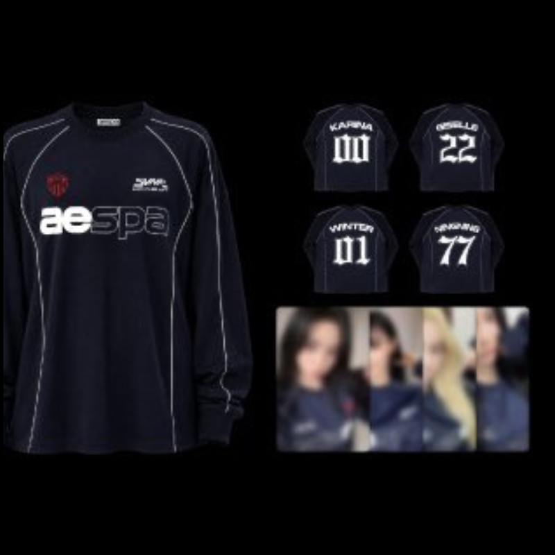 MERCHANDISE] AESPA LIVE TOUR -SYNK : COMPLAEXITY MD JERSEY T-SHIRT