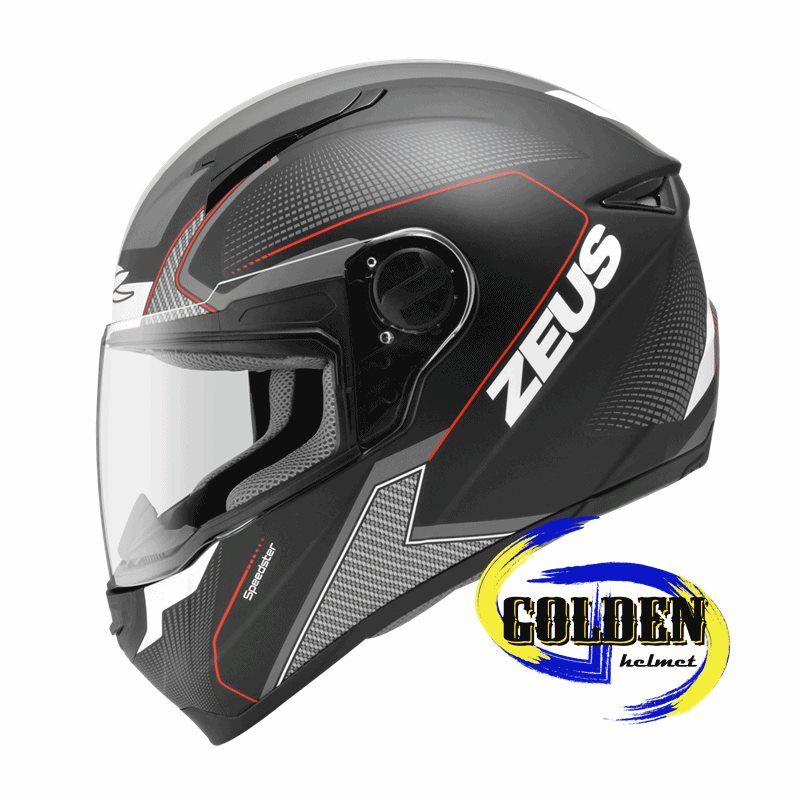 ZEUS 811 AL6 消光黑/白紅全罩安全帽CP值爆高熱銷款| 熱銷推薦| GD佳德