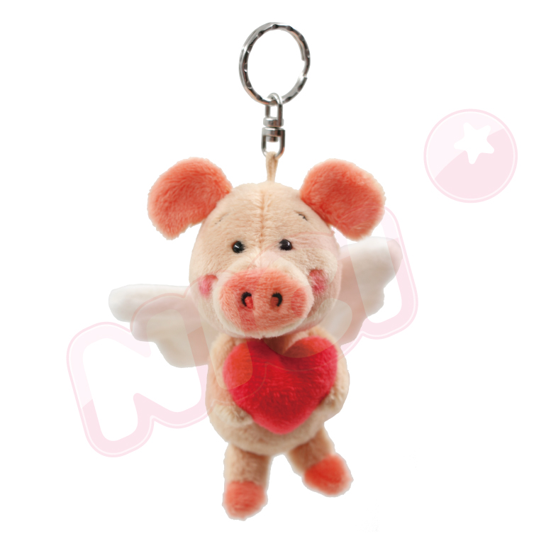 89247]NICI 天使小豬威比鑰匙圈| 熱銷推薦| 禮讚精品
