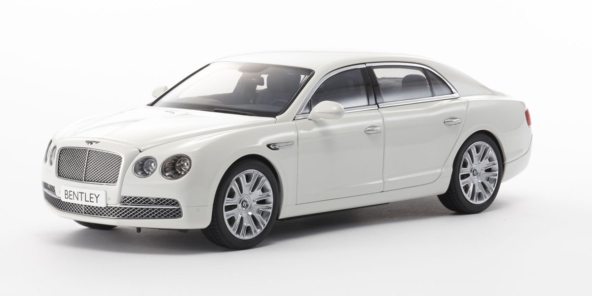 08891GW 1/18 BENTLEY Flying Spur W12 Glacier White | 熱銷推薦| SJHOBBY