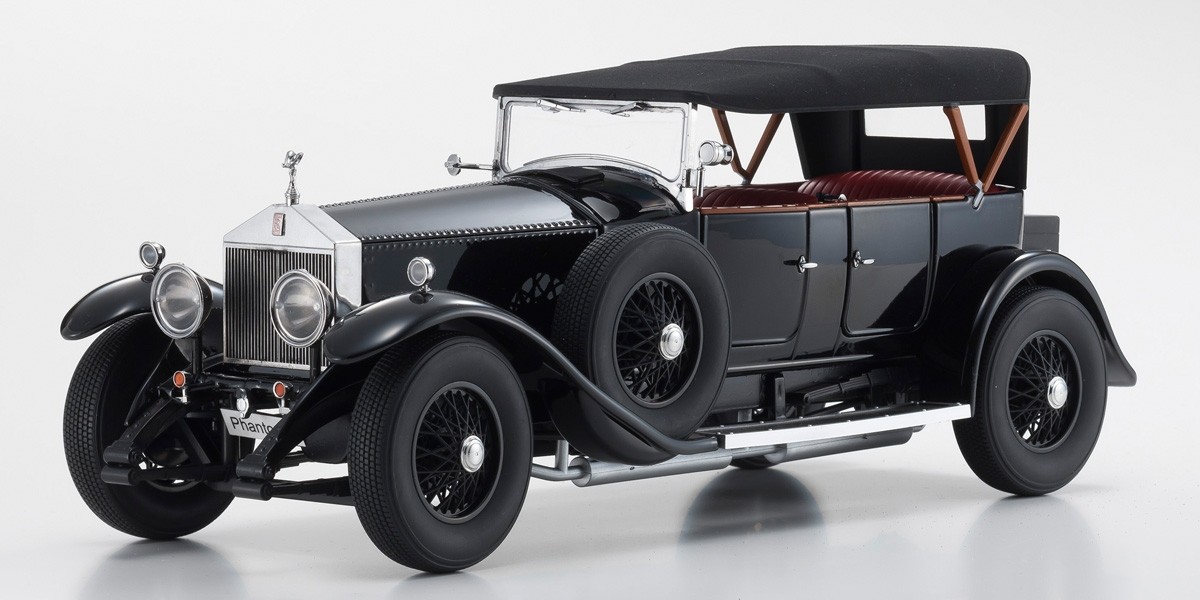 08931BK 1:18 Scale DIECAST Rolls-Royce Phantom I Black