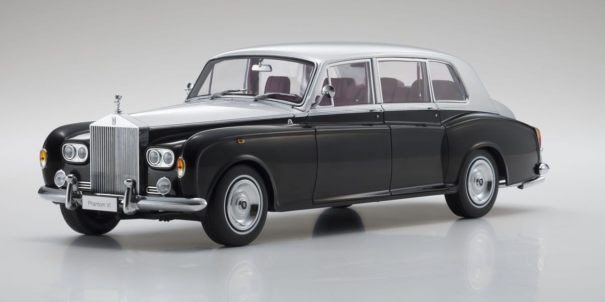 08905BKS 1:18 Scale Rolls Royce Phantom VI (Black / Silver)