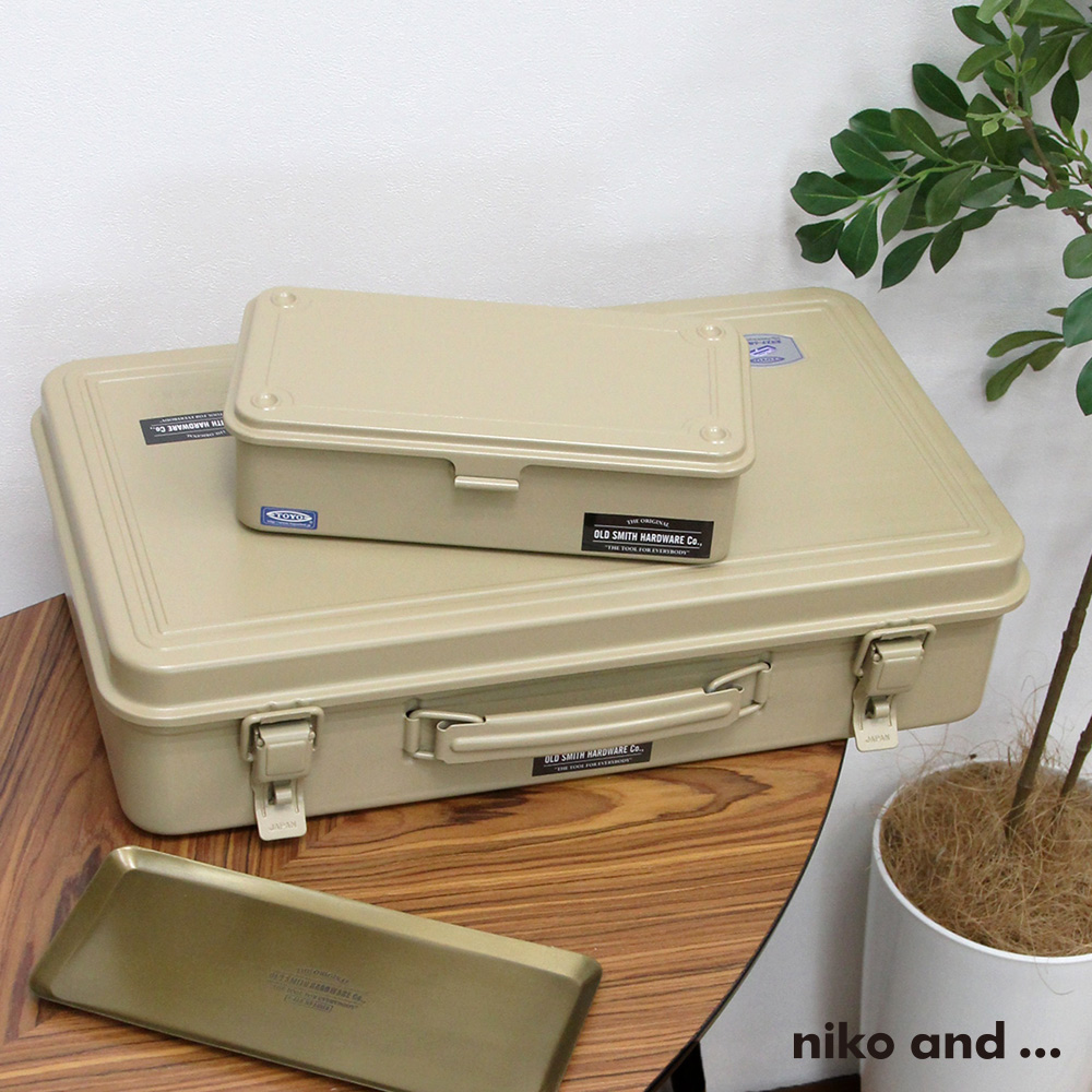 niko and品牌OLD SMITH鐵製收納盒T360工具箱-二色-822424