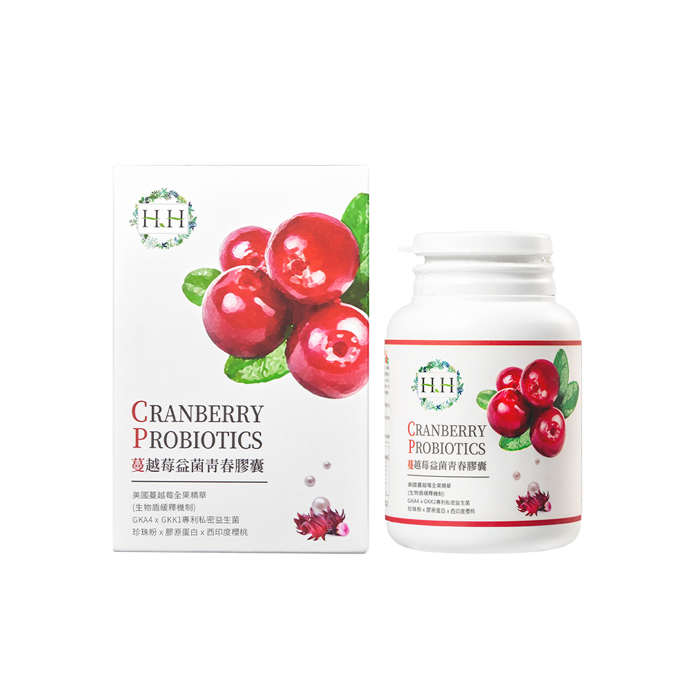蔓越莓益生菌(60粒/瓶)｜熱銷推薦- HH草本新淨界