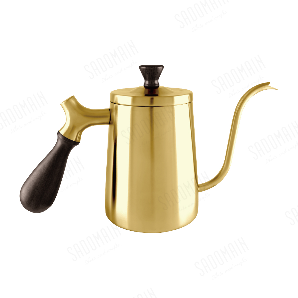 316不鏽鋼咖啡細口壺-金鈦膜(600ml)SF008｜手沖壺專用| 熱銷推薦| 仙德