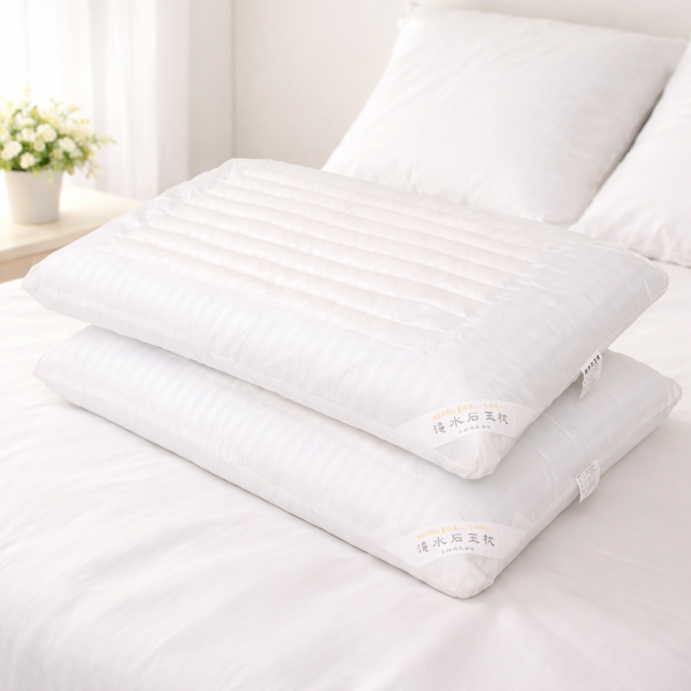 ICE PILLOW 淹水石玉枕天然白玉石頭枕接觸即涼・夏季舒眠推薦
