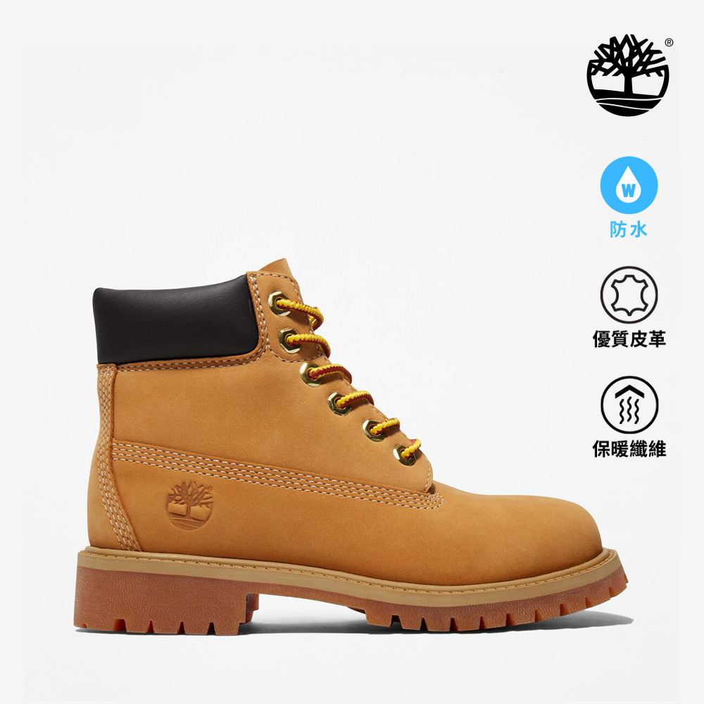 Timberland 童款小麥色Timberland® Premium經典防水6吋靴(5-9Y)