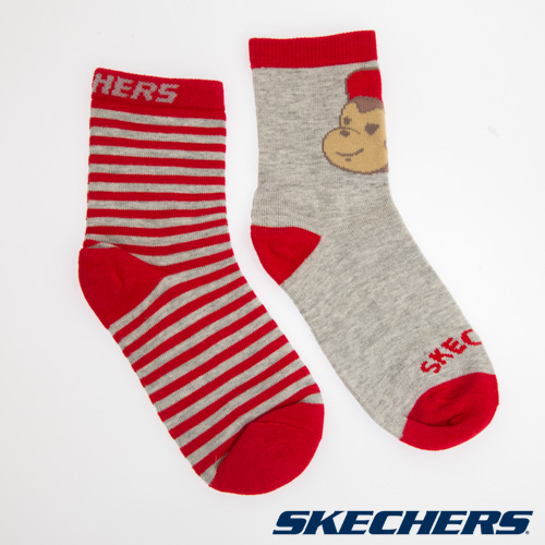 SKECHERS 中性兒童休閒短襪(L419K028-001W) | 熱銷推薦| SKECHERS