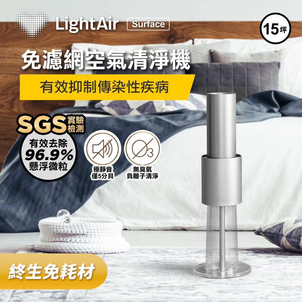 瑞典LightAir IonFlow 50 Surface PM2.5 精品空氣清淨機
