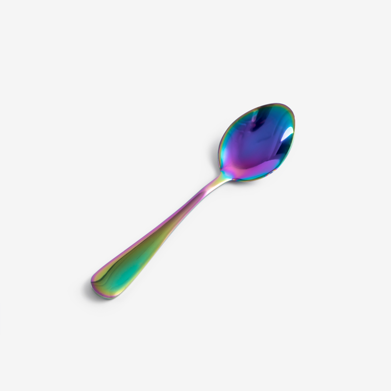 WAGA 幻彩電鍍14cm 不銹鋼甜點匙湯匙︱單品