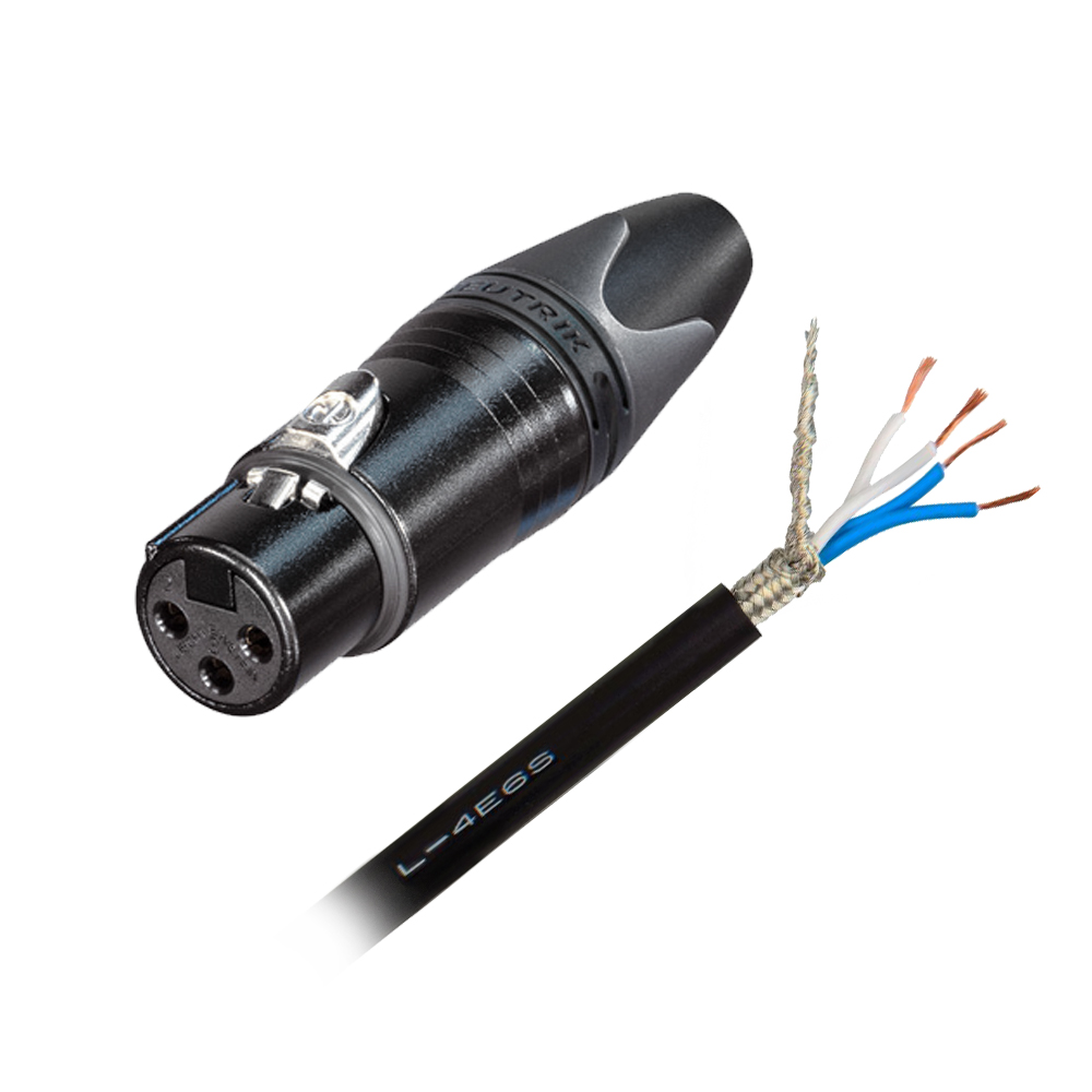 線材】CANARE L-4E6S + NEUTRIK XLR 麥克風線音源線3米