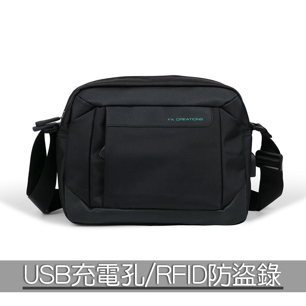 FX Creations】GTX系列-橫式側背包-黑GTX76051-01