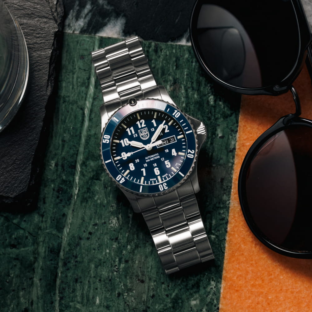 LUMINOX 雷明時Sport Timer 200米潛水自動機械錶42MM / 海軍藍