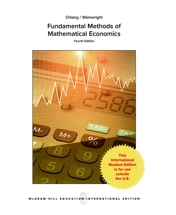 Chiang／Fundamental Methods of Mathematical Economics／4版
