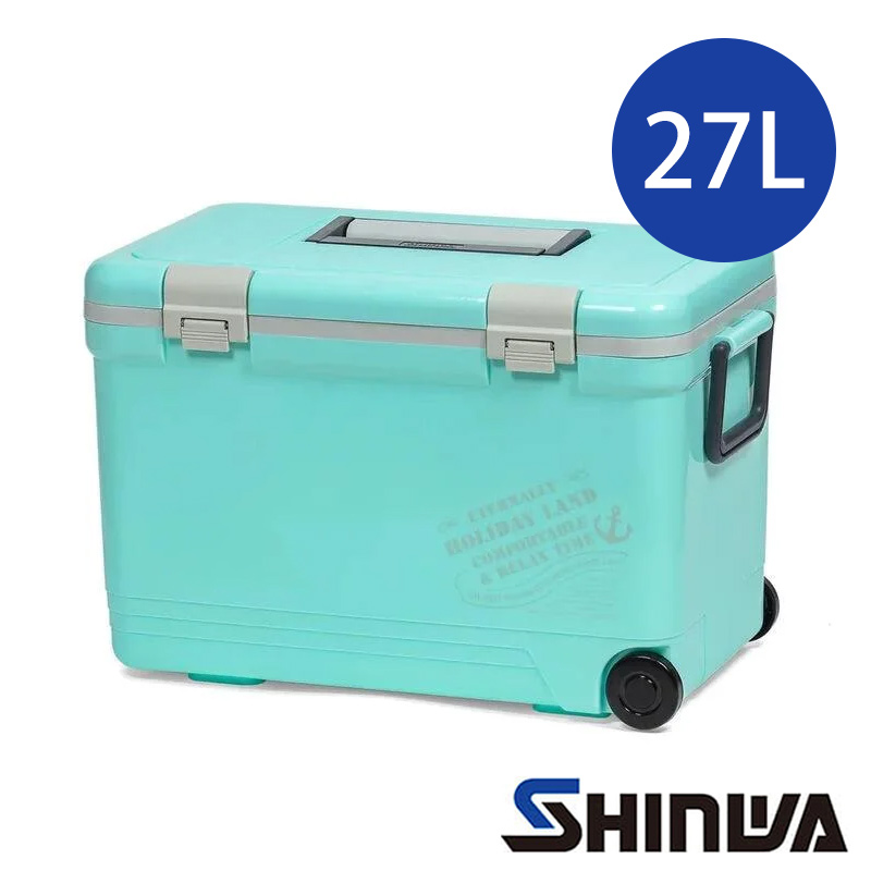 Holiday Land】日本伸和新假期冰桶27L『薄荷綠』H060200