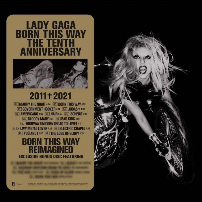 女神卡卡 Lady Gaga - Born This Way The Tenth Anniversary (3LP黑膠