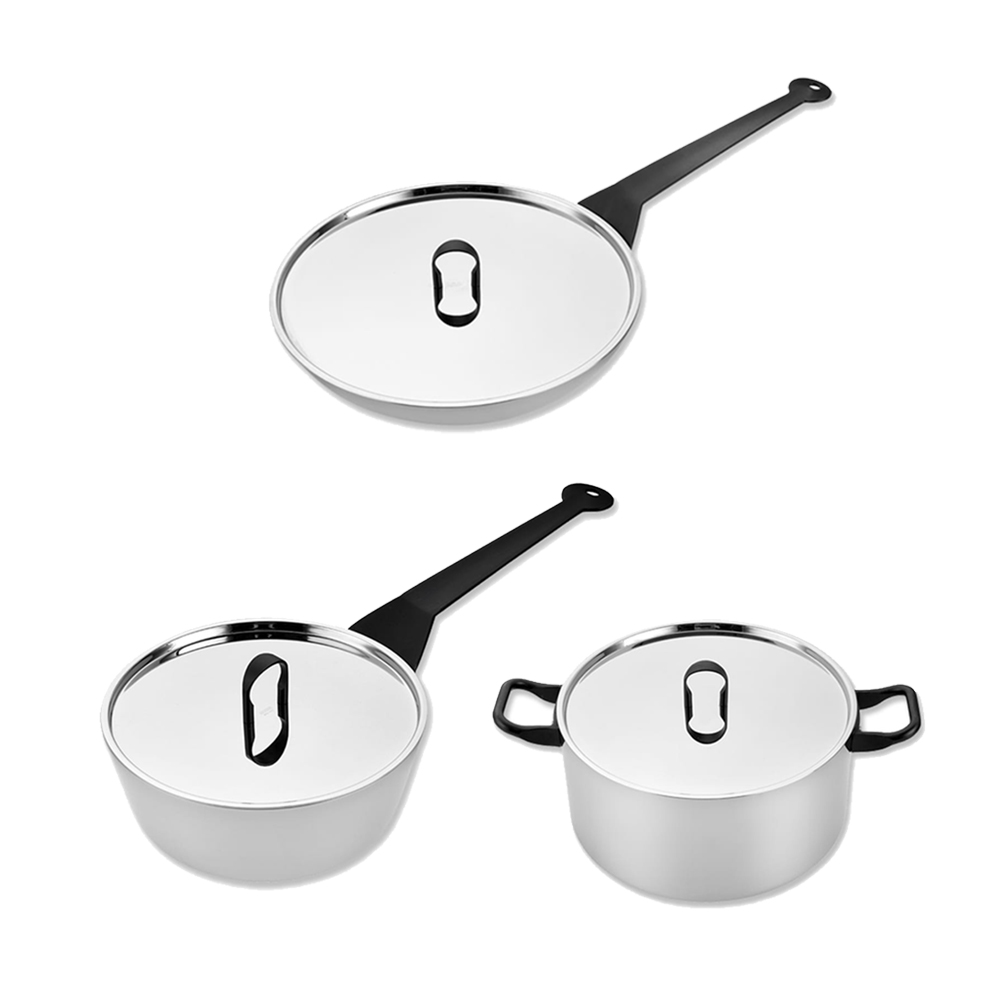 ALESSI 仙杜拉三層鋼，三件組。 特價19800元(原價41000)