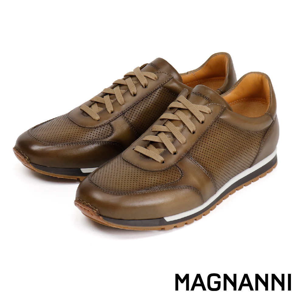 MAGNANNI】西班牙真皮多孔透氣休閒鞋暗銅色(24443-TOR) | 熱銷推薦