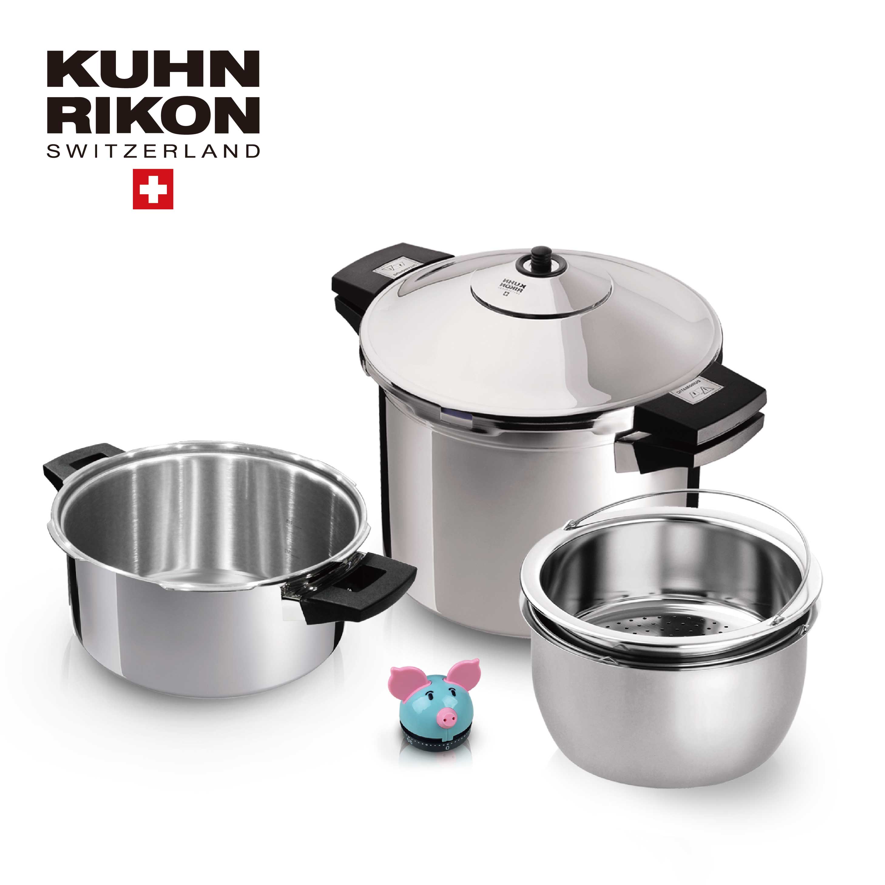 KUHN RIKON 壓力鍋8L+4L 壓力鍋推薦壓力鍋原理壓力鍋如何使用新手怎麼