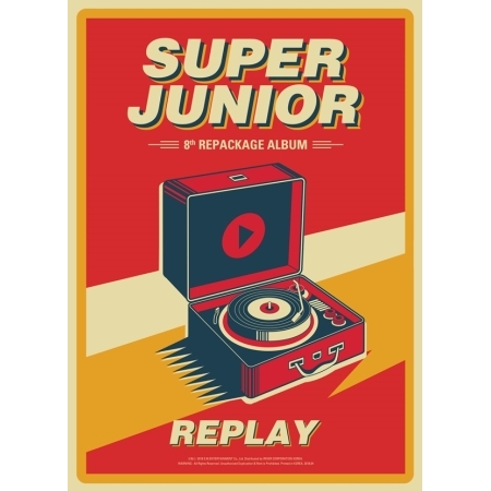 SUPER JUNIOR - REPLAY ( VOL.8 REPACKAGE) 正規八輯CD (韓國進口版