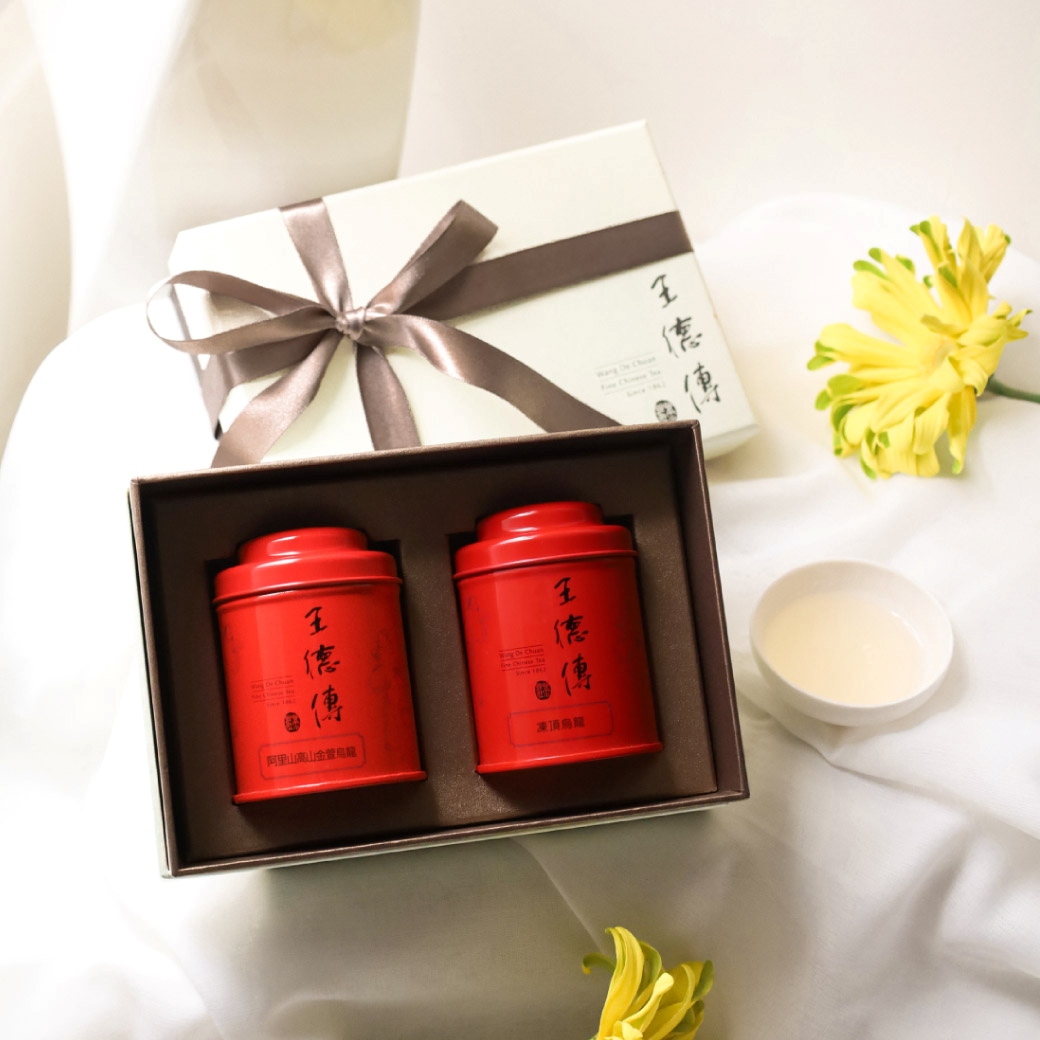 迷你禮盒2入】經典烏龍組(阿里山金萱30g+凍頂烏龍30g)-王德傳| 精緻