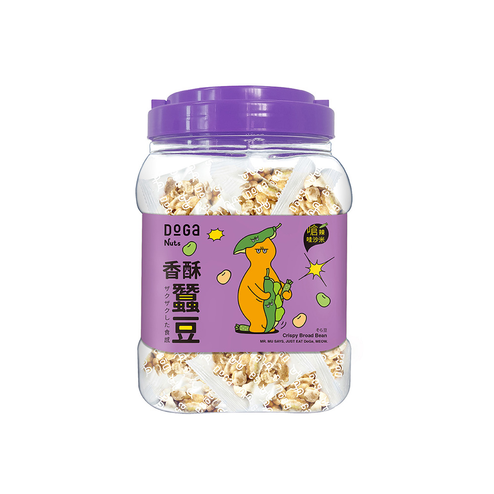 空豆Nuts ページ DoGa そら豆スナック –刺激的なワサビ風味 (ラクト・ベジタリアンの方