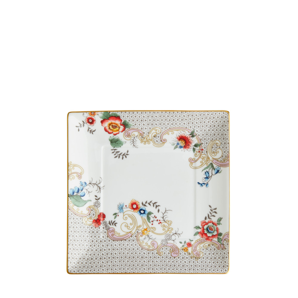 洛可可花卉方盤14.5cm