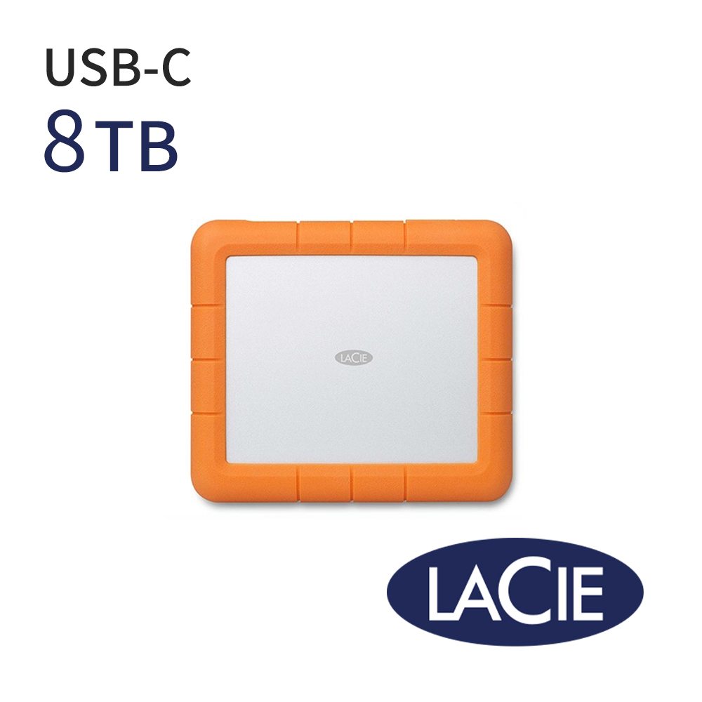 LaCie】Rugged RAID Shuttle USB-C 外接硬碟8TB 公司貨