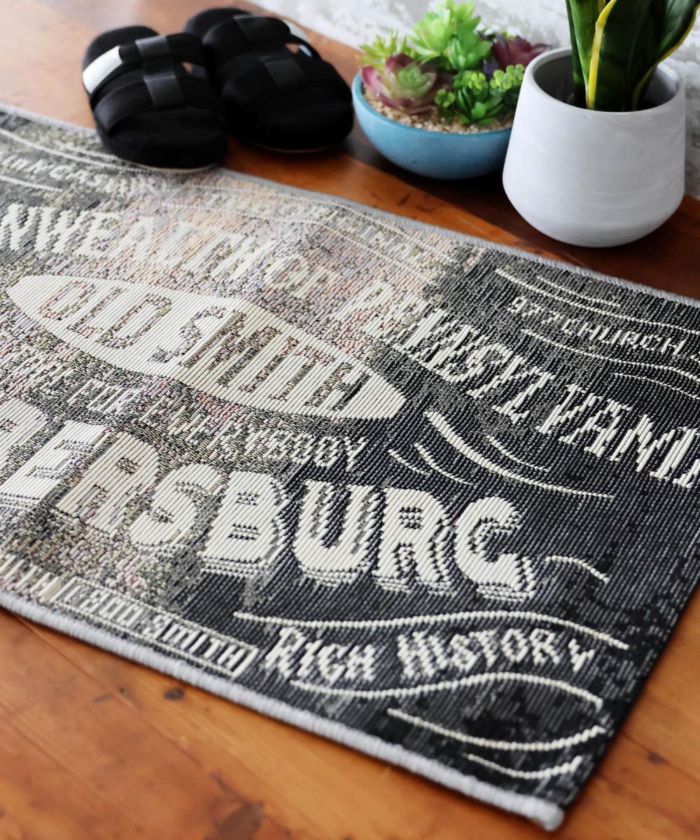 ニコアンド OLDSMITH✕POST GENERAL キャリーバッグ付きラグ