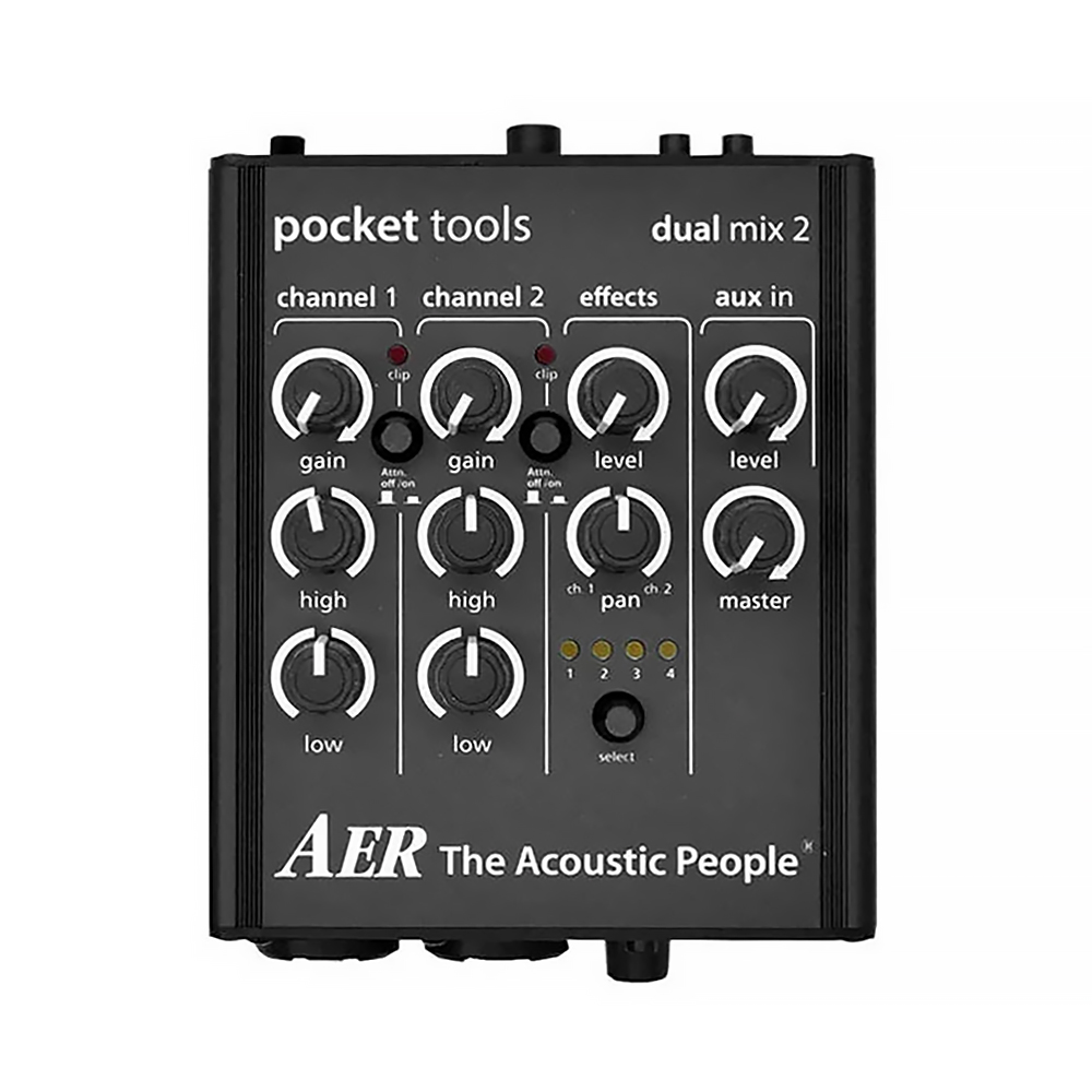 AER Dual mix2 Pocket tools 木吉他雙軌前級DI 效果器