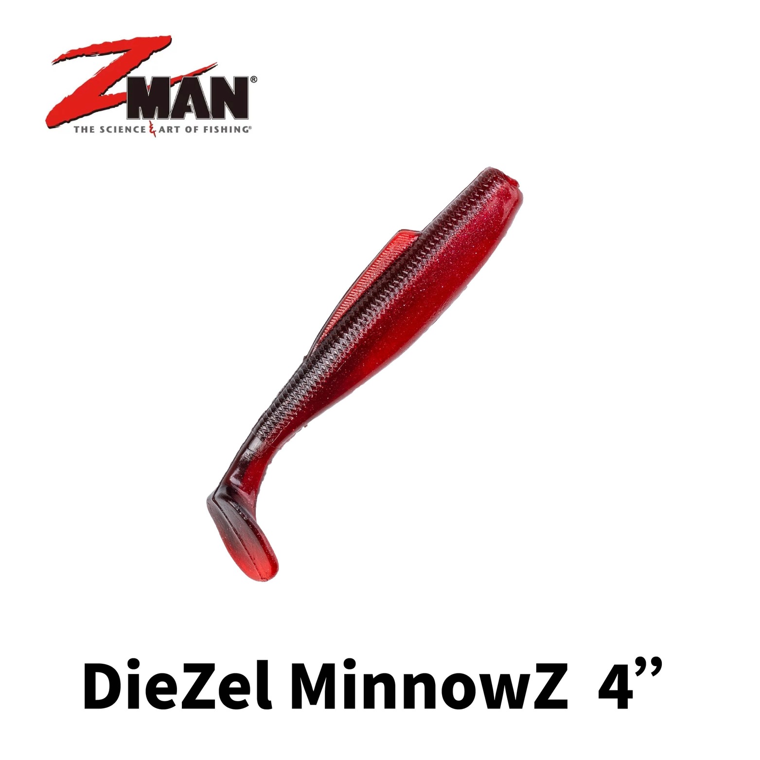 美國製ZMAN DieZel MinnowZ 4吋T尾魚型軟蟲極度耐咬船釣岸拋可用Z022