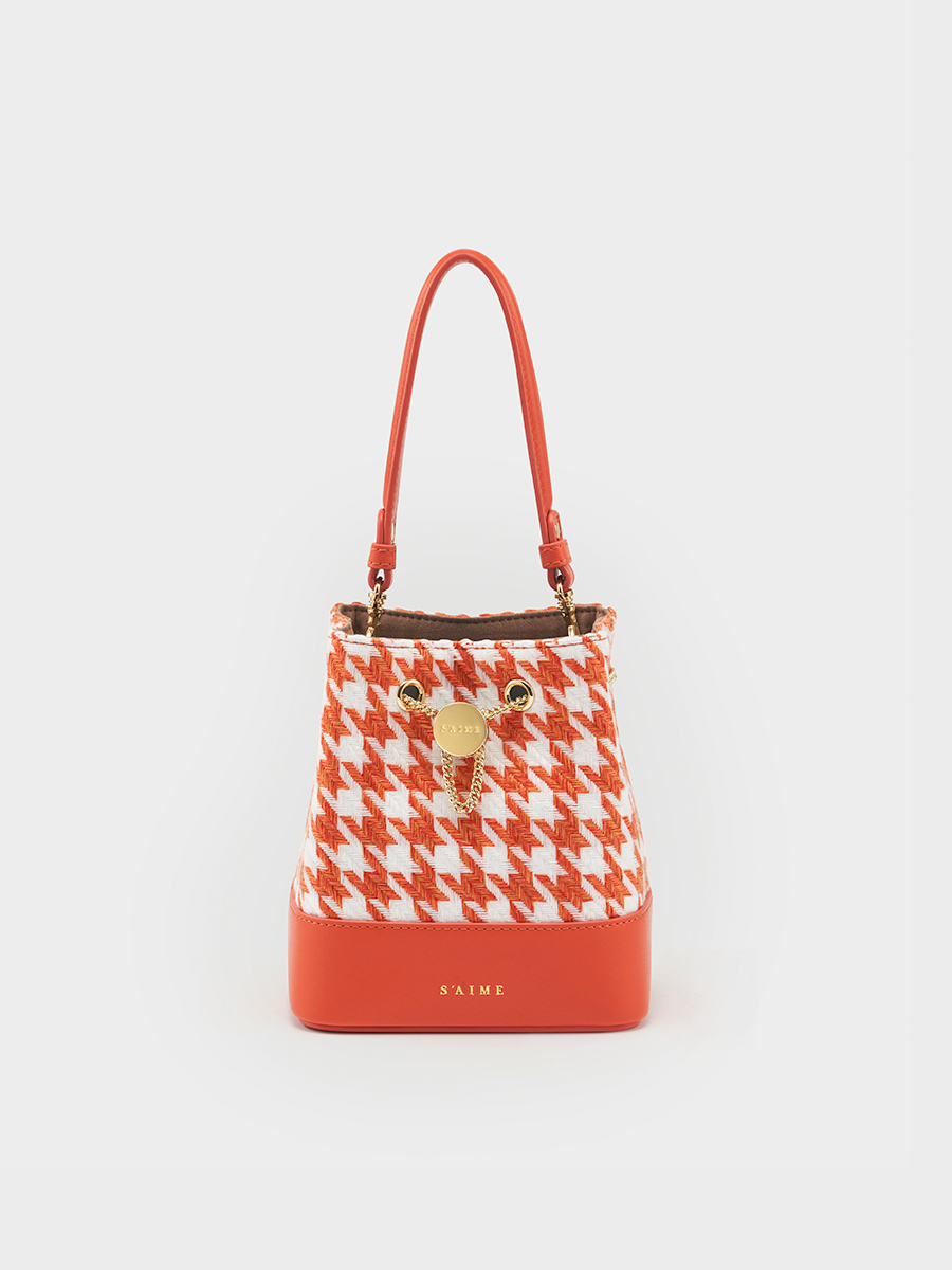 千鳥紋束口小水桶包-S'AIME東京企劃