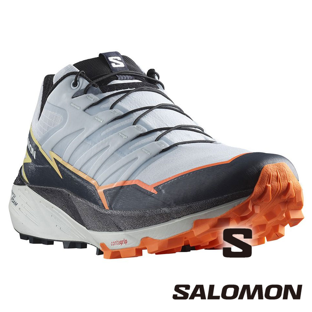 SALOMON 法國】THUNDERCROSS 男健行鞋『石南灰/墨黑/橘』472952