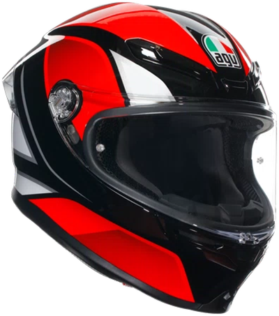 全新小改款】 AGV K-6 S HYPHEN 黑紅白極輕量雙D扣亞洲版公司貨全罩