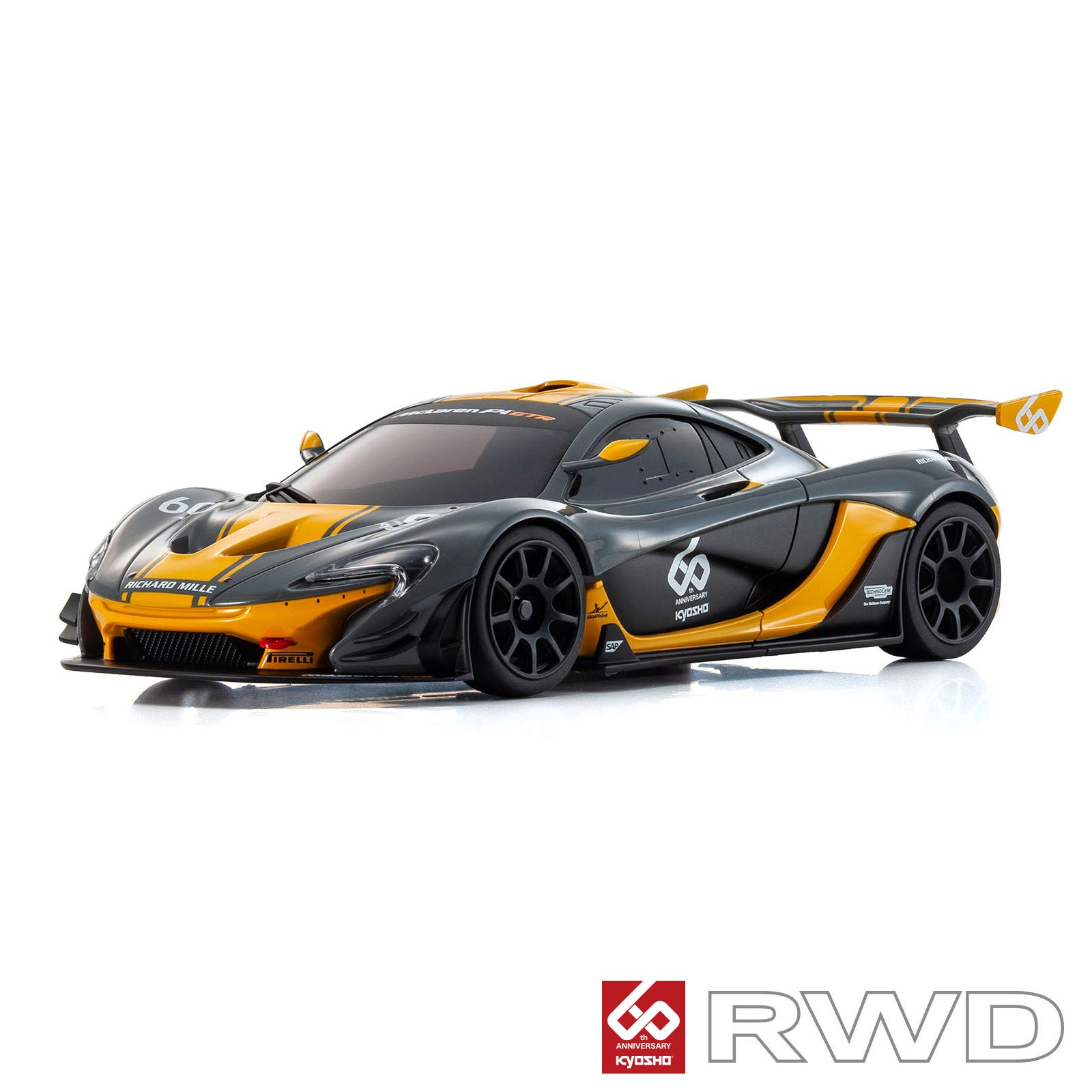 ミニッツ引退品　マクラーレンP1 4PM 32349GO・京商製 ミニッツRWDシリーズ レディセット McLaren P1