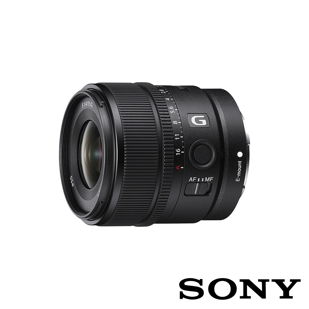 SONY】E 15mm F1.4 G 廣角定焦鏡頭SEL15F14G 公司貨