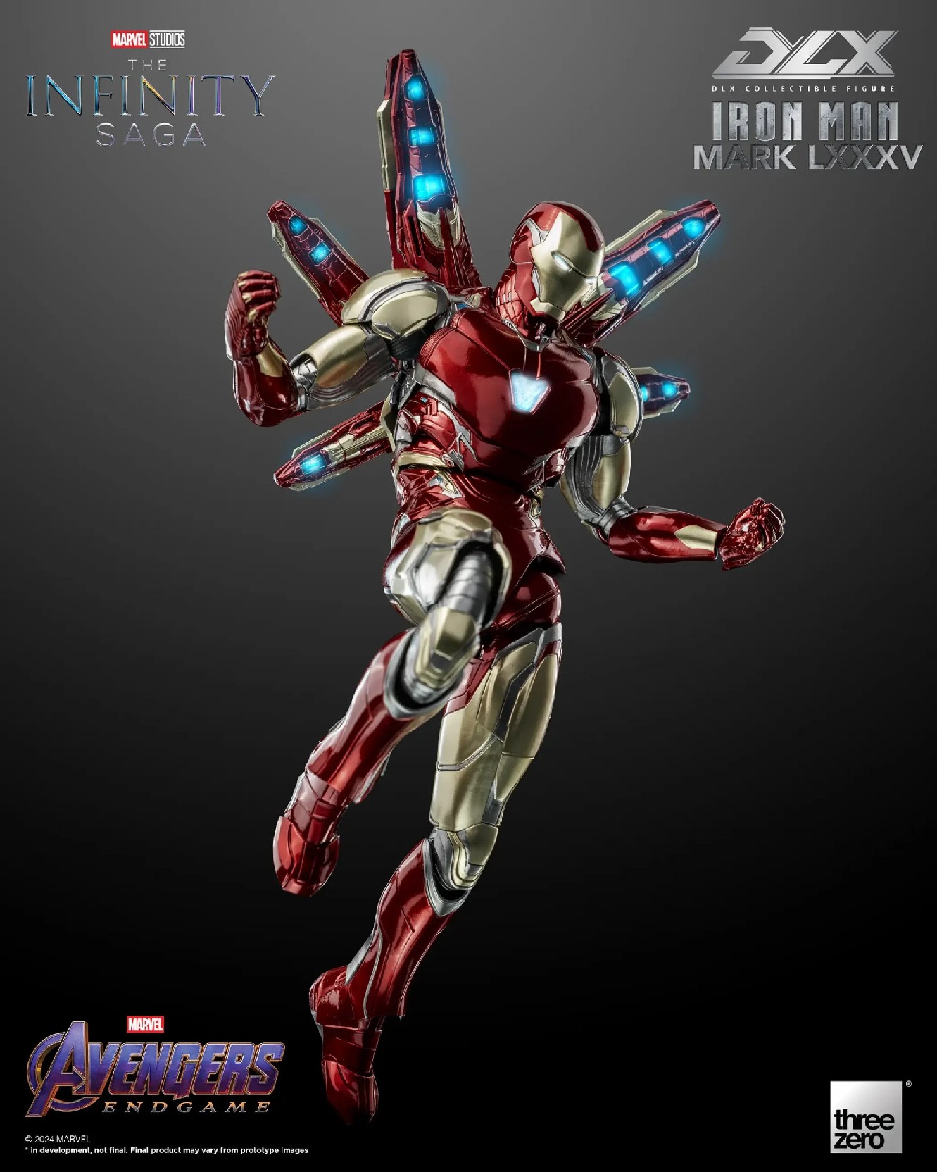 預購)threezero DLX 漫威MARVEL 鋼鐵人Mark 85 可動完成品| 熱銷