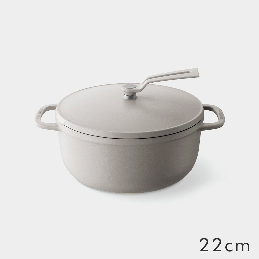 VERMICULAR 日本原裝琺瑯鑄鐵鍋22cm (亞麻米)