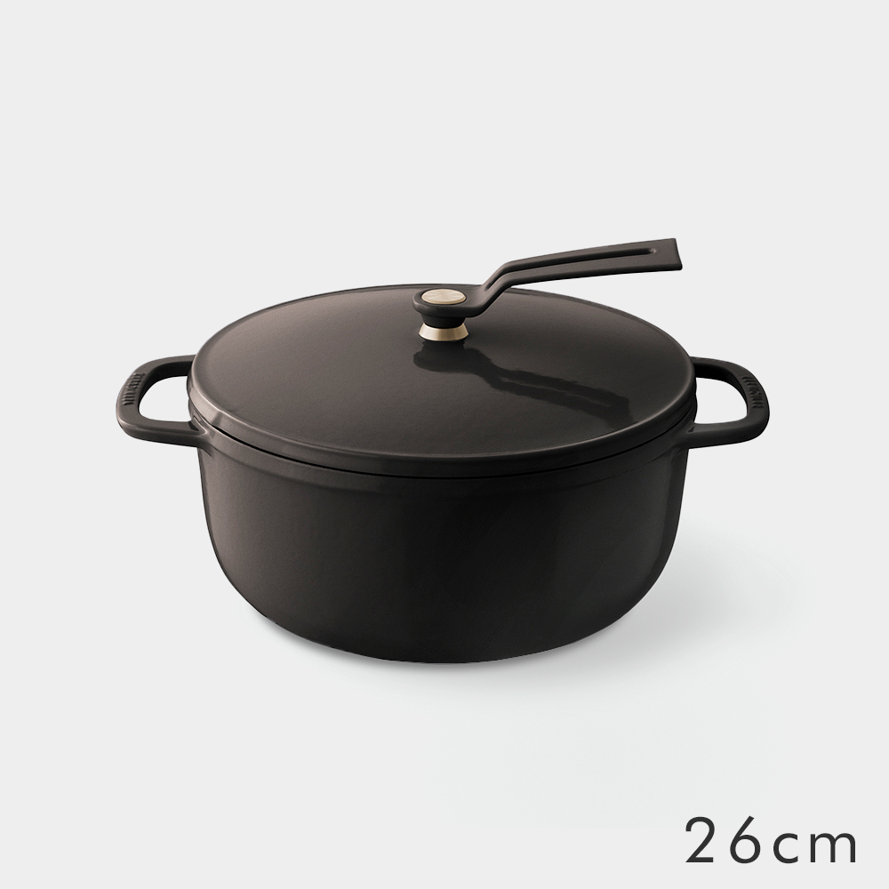 VERMICULAR 日本原裝琺瑯鑄鐵鍋26cm (榛子棕)