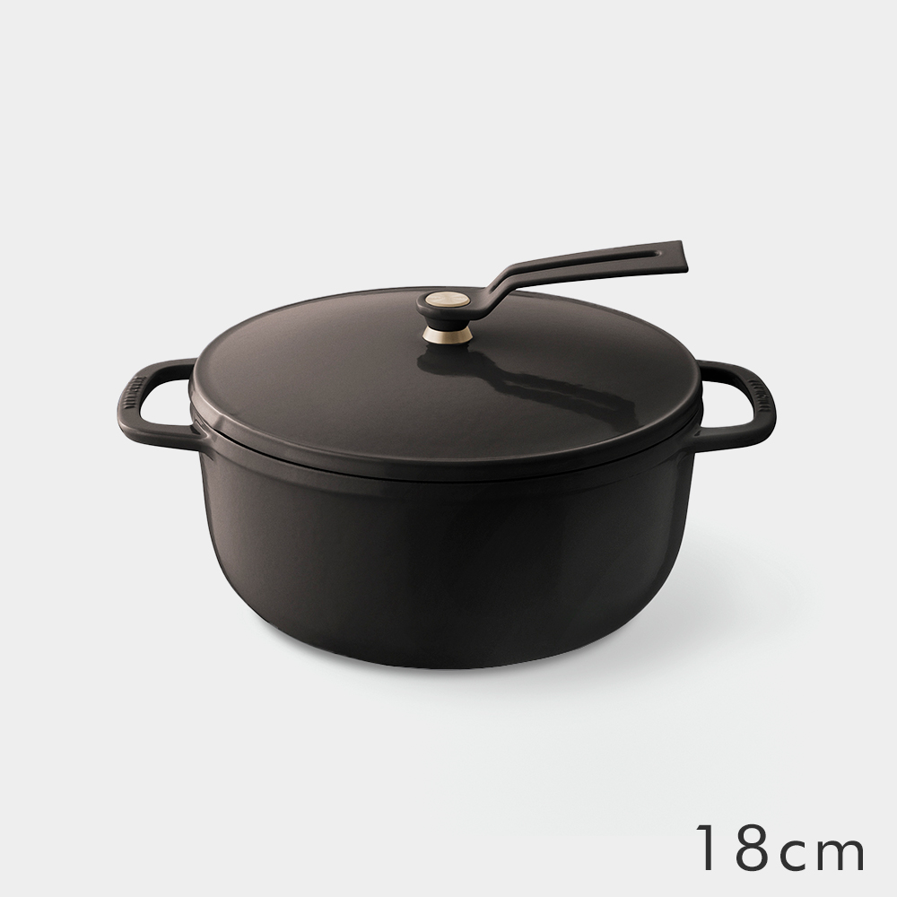 VERMICULAR 日本原裝琺瑯鑄鐵鍋18cm (榛子棕)
