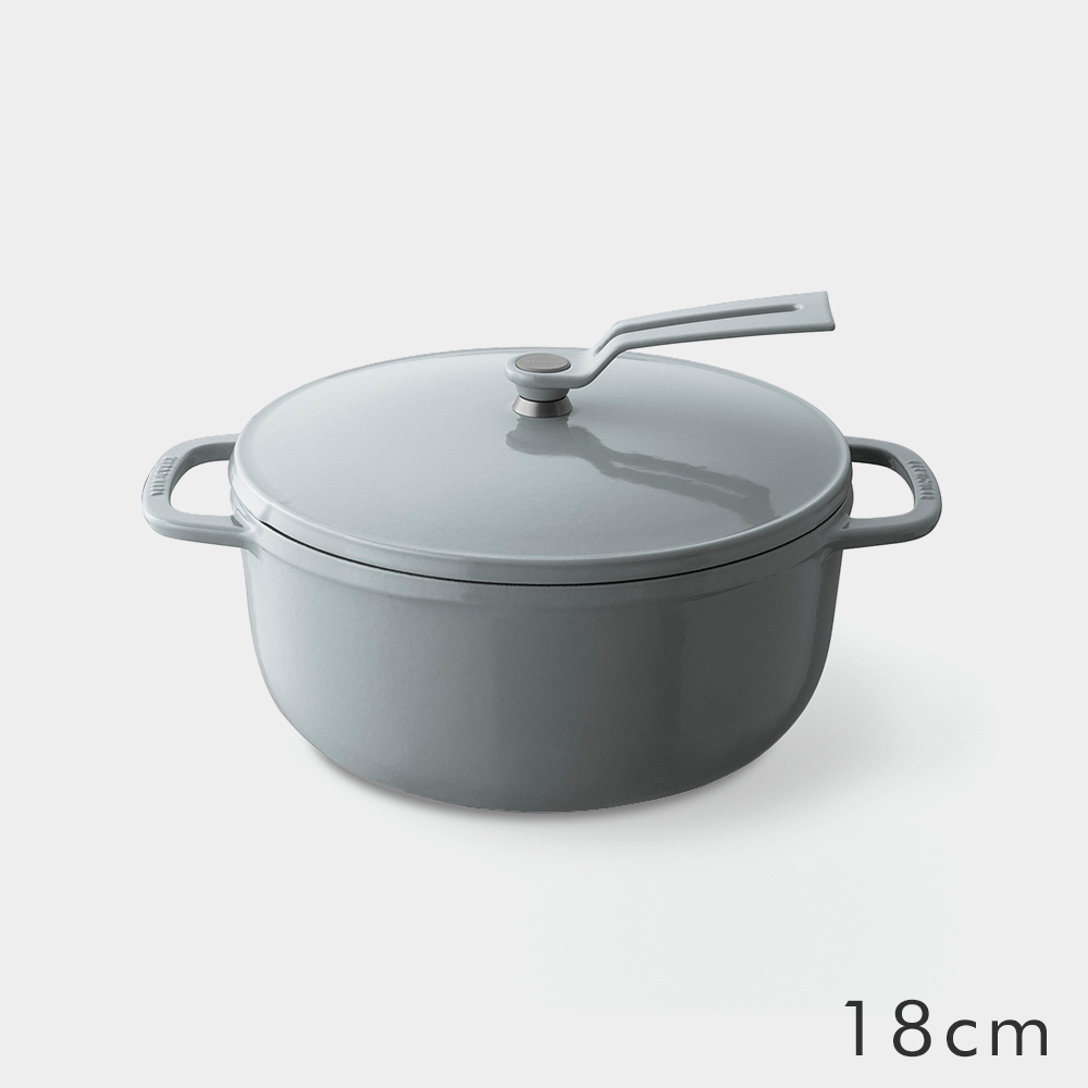 VERMICULAR ホーロー鍋　18cm VERMICULAR 日本原裝琺瑯鑄鐵鍋18cm (牡蠣灰)