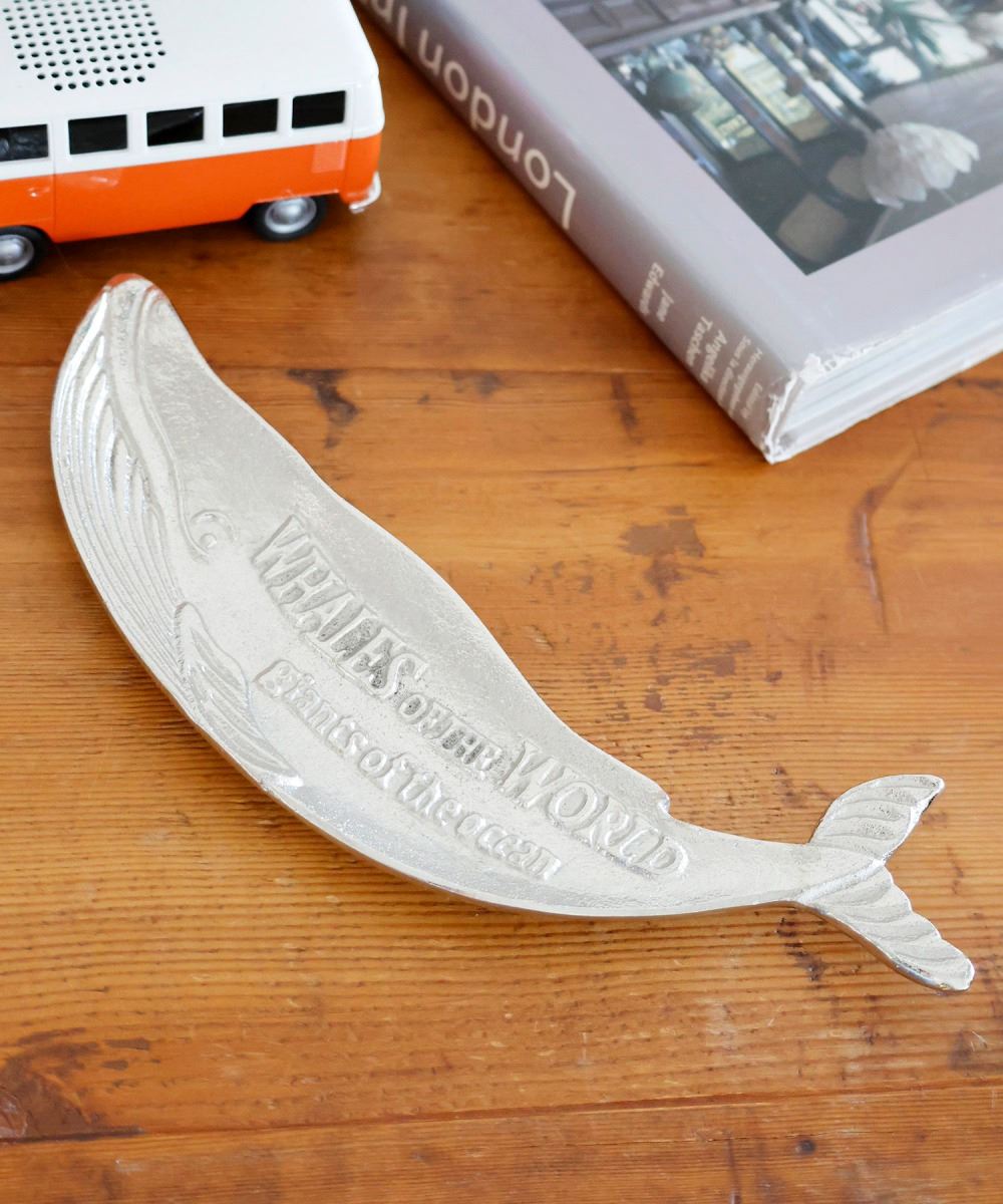 niko and立體鯨魚圖案置物盤擺飾-一色-975746