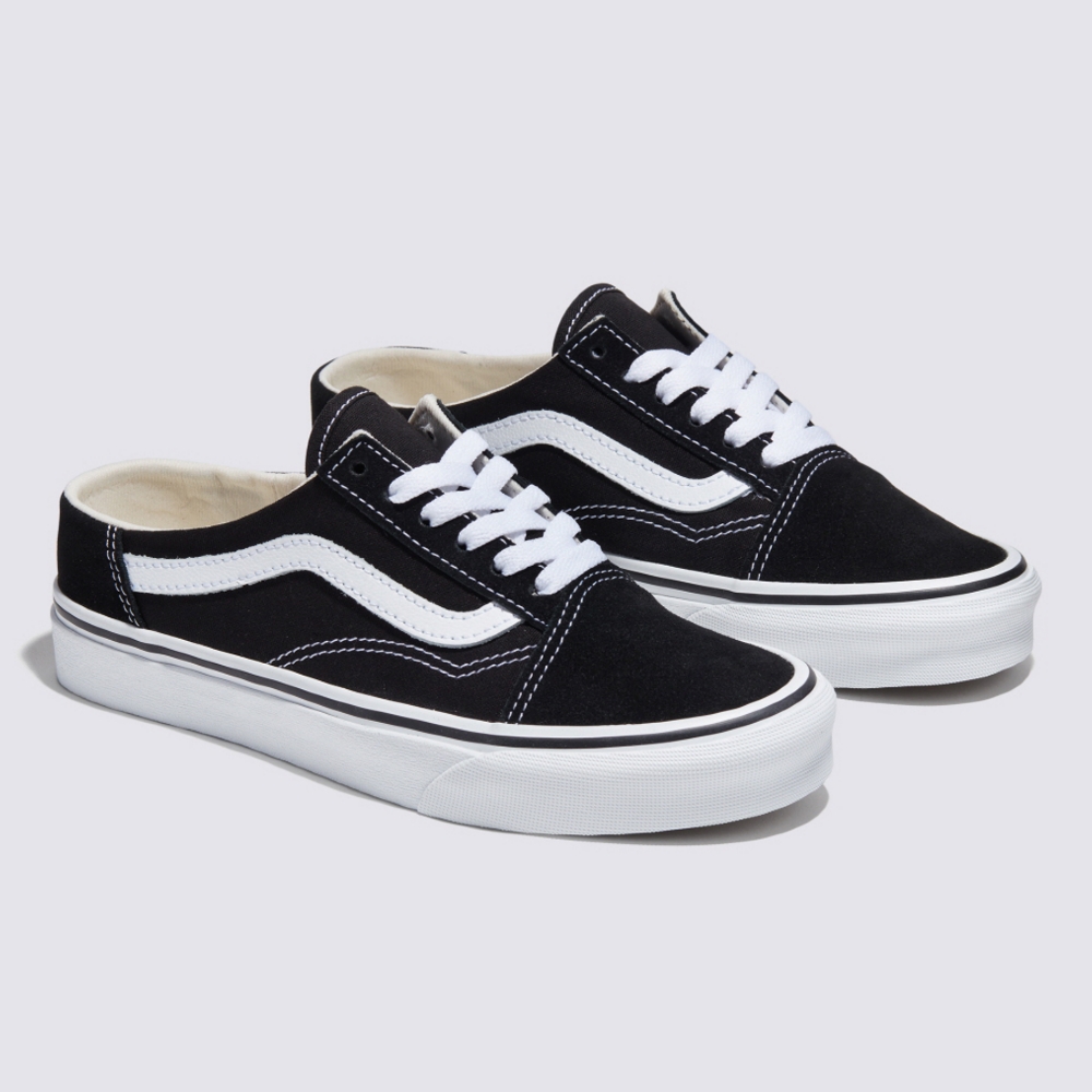 Vans UA Old Skool Mule 男女款黑白色懶人拖鞋
