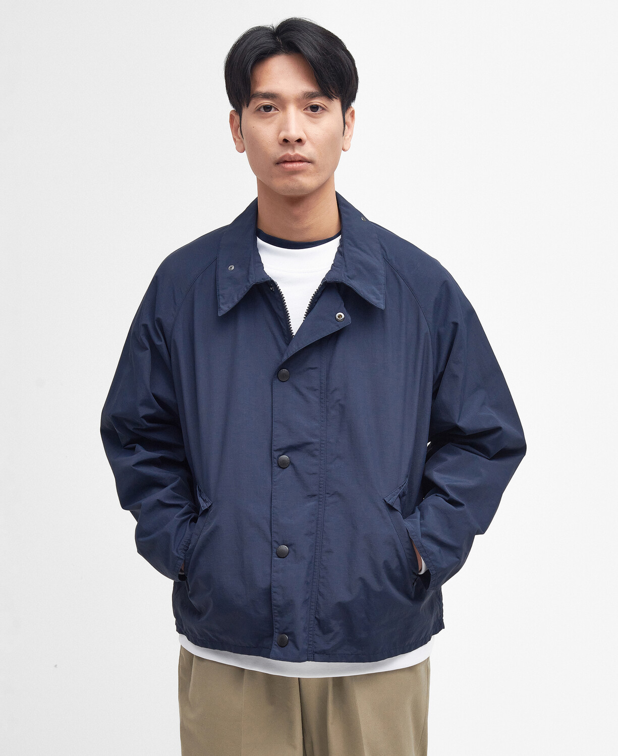 Barbour OS TRANSPORT SHOWERPROOF タグ付き美品 Barbour OS Transport Showerproof 防潑水休閒夾克| 熱銷推薦| Barbour