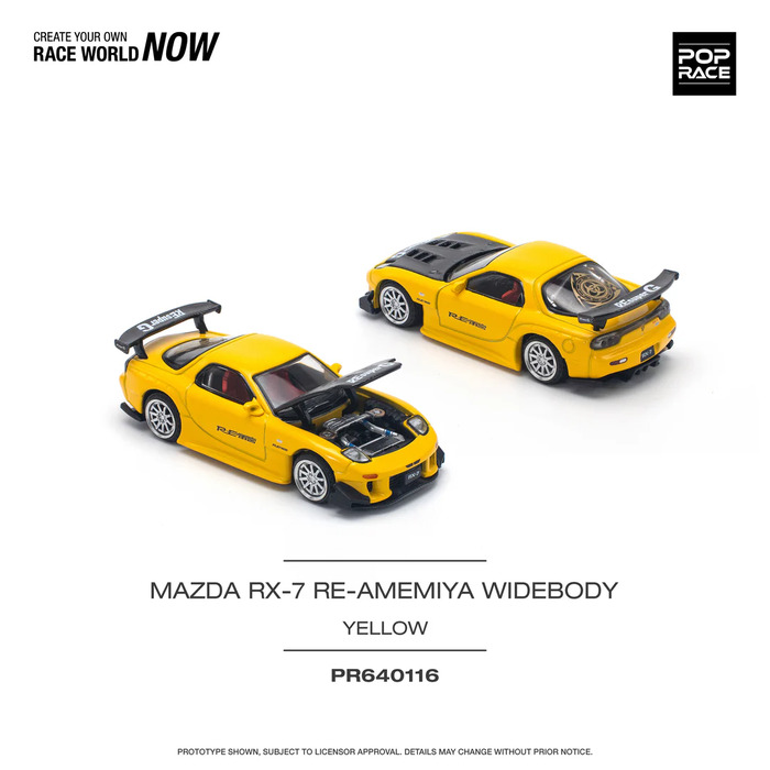 POP RACE 1/64 馬自達MAZDA RX-7 (FD3S) RE-AMEMIYA WIDEBODY RE雨宮寬