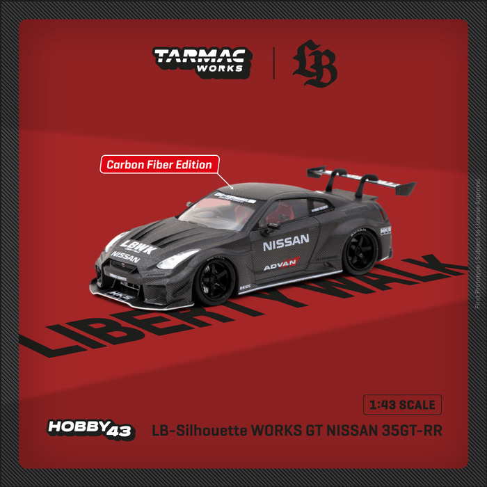 Silhouette - 1/43 LB-Silhouette WORKS GT NISSAN 35GTRR Silhouette(シルエット) 完成品 ミニカー(T43-022-SIL) Tarmac Works(ターマックワークス) Tarmac Works 1:43 HOBBY43 LB-Silhouette WORKS GT NISSAN 35GT